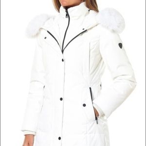 1 Madison Hooded Genuine Fur Trim Parka